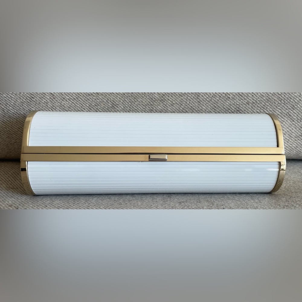 Jimmy Choo White Cylinder Acrylic Evening Clutch Bag - Picture 2 of 10